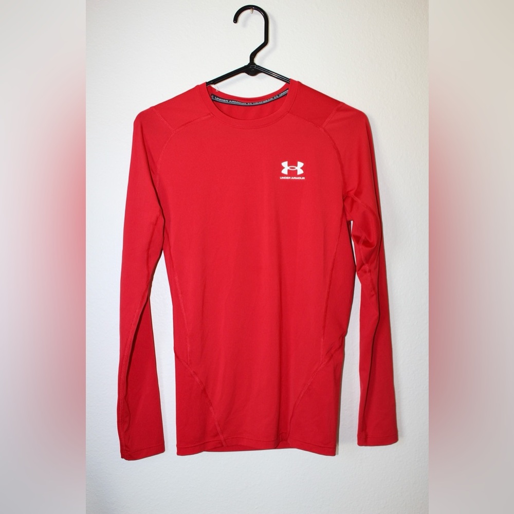 Under Armour Men's Vibrant Red Long Sleeve Tee